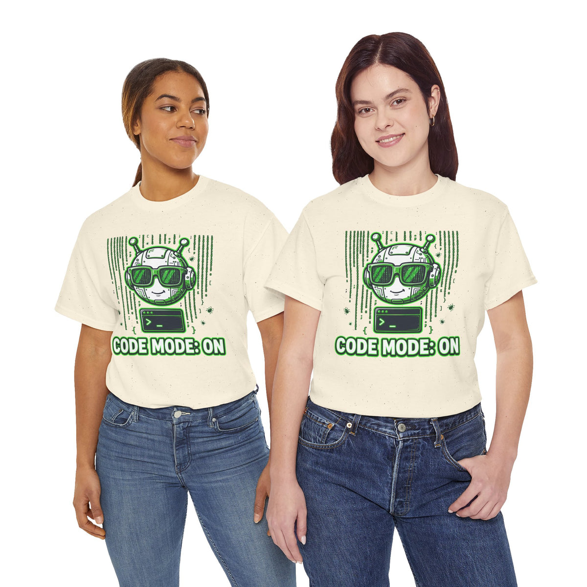Code Mode On T-Shirt — Funny Programmer Alien Graphic Tee for Developers