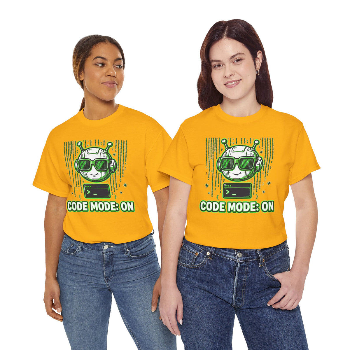 Code Mode On T-Shirt — Funny Programmer Alien Graphic Tee for Developers