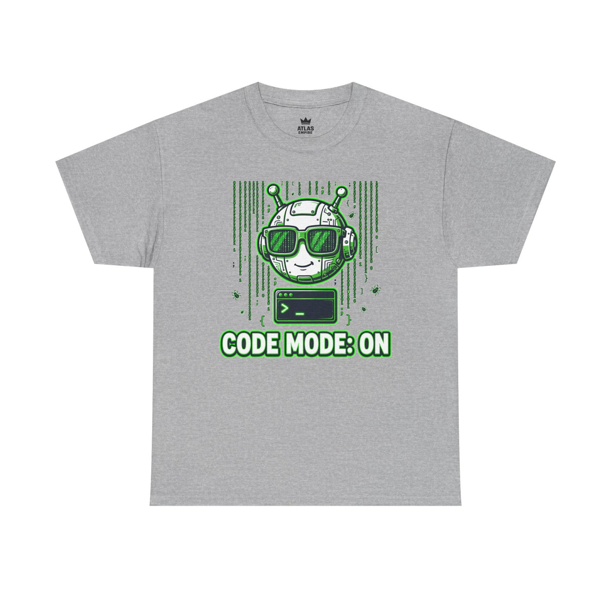 Code Mode On T-Shirt — Funny Programmer Alien Graphic Tee for Developers