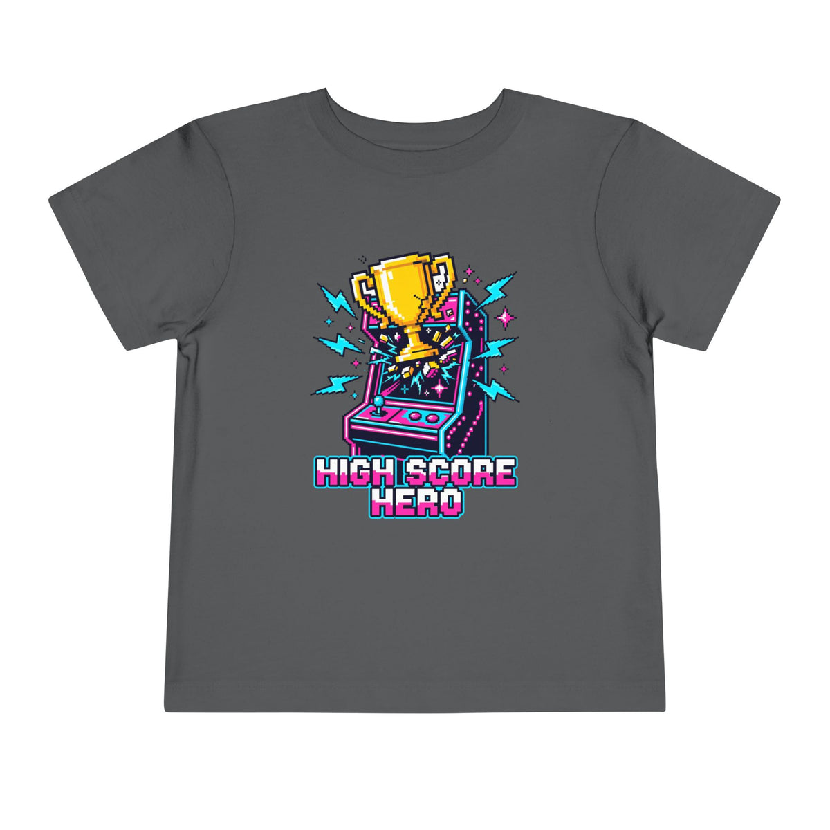 High Score Hero Arcade Game Toddler Short Sleeve Tee