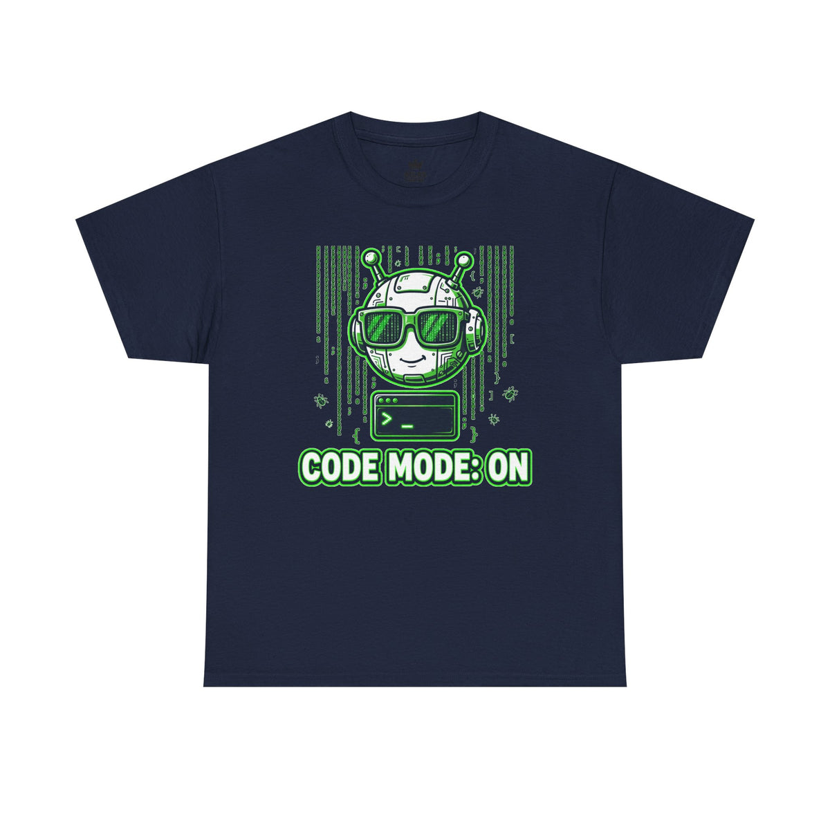 Code Mode On T-Shirt — Funny Programmer Alien Graphic Tee for Developers