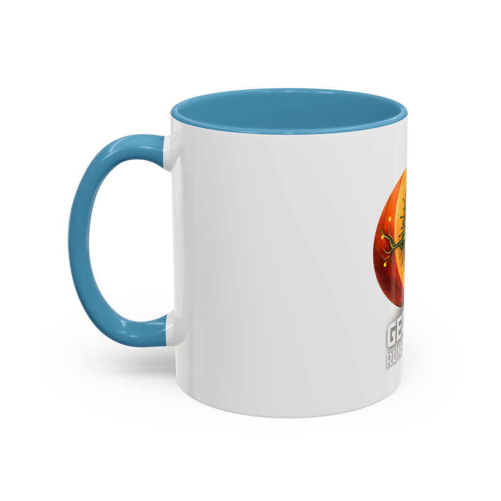 Accent Mug — "Georgia Runs on Tech" Peach Tech Coffee Mug (11/15oz)