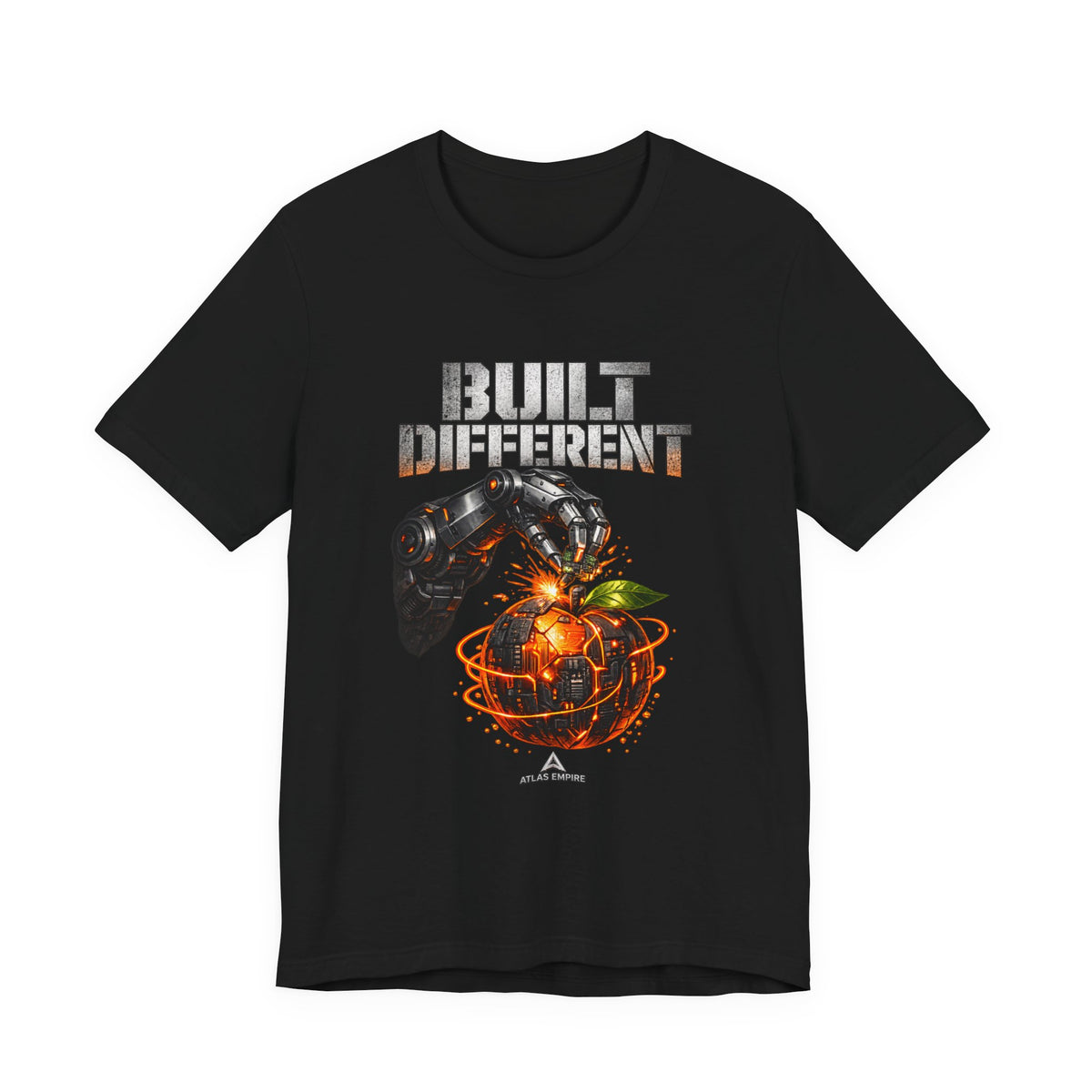 Built Different T-Shirt – Cyber Pumpkin Graphic Tee