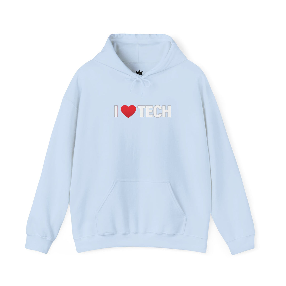 I  Tech Hoodie — "I Love Tech" Graphic Pullover for Tech Lovers