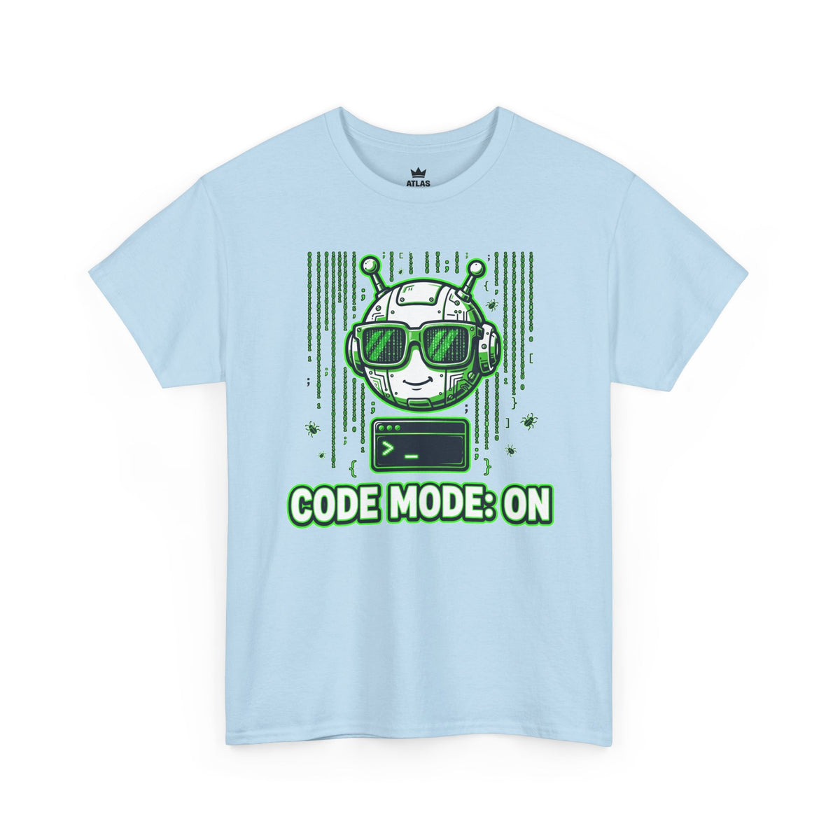 Code Mode On T-Shirt — Funny Programmer Alien Graphic Tee for Developers