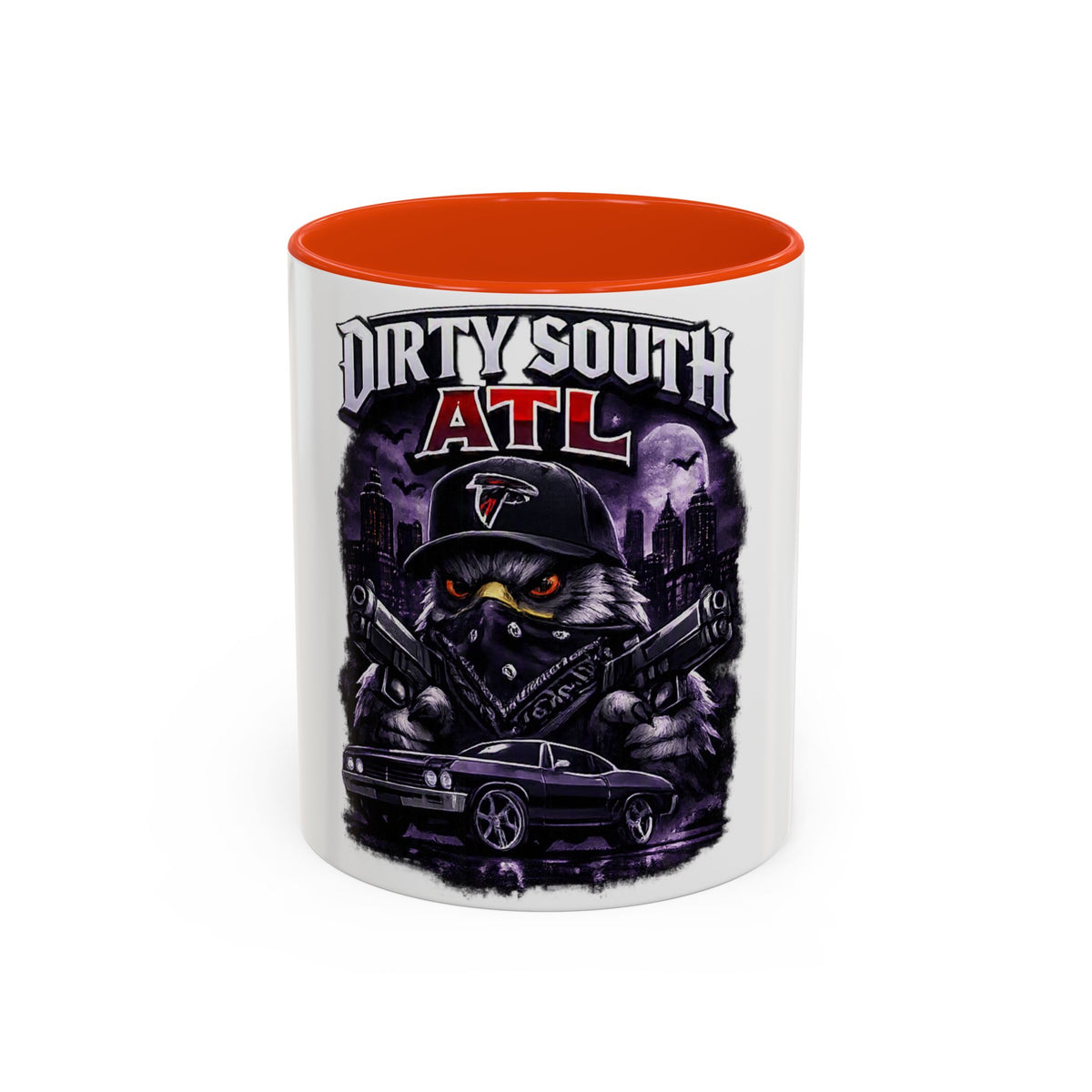 ATL Dirty South Coffee Mug — Falcons Hat, Urban Streetcar Design (11oz & 15oz)