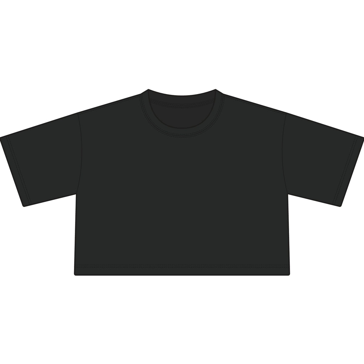 Natural Cropped Tee — Women's Cotton Short Boxy Crop Top