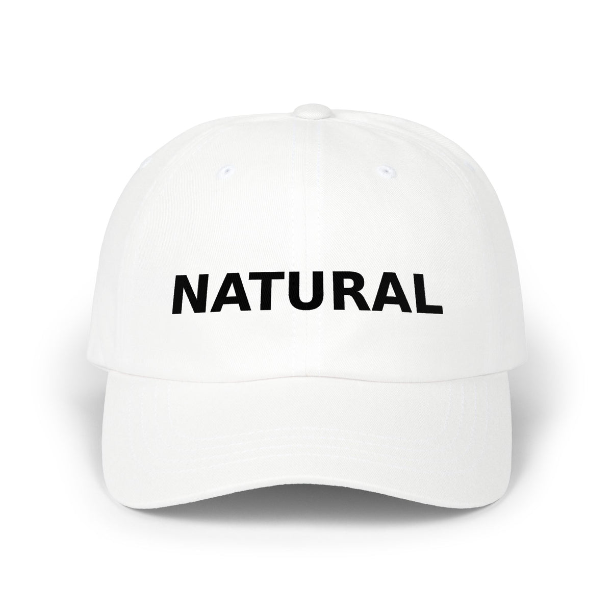 NATURAL Embroidered Dad Cap