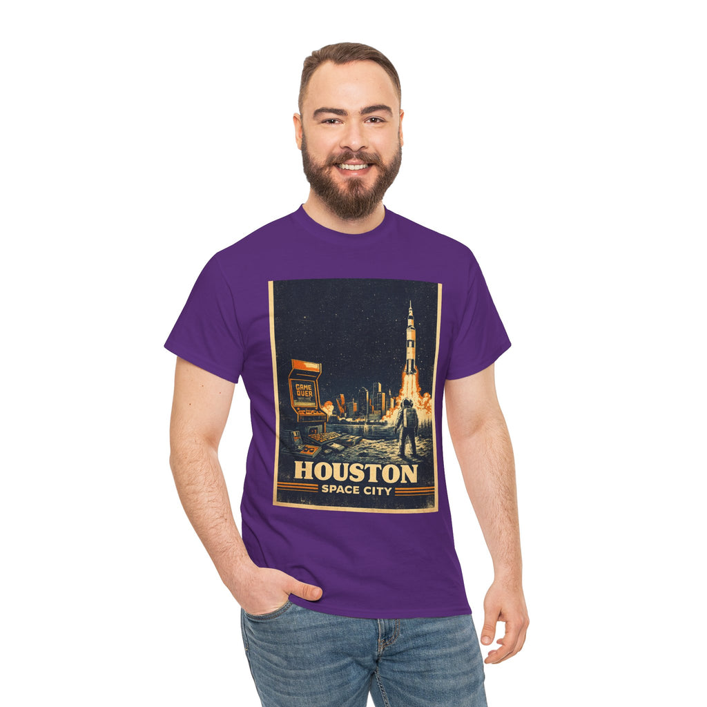 Houston Space City Rocket Launch Vintage T-Shirt