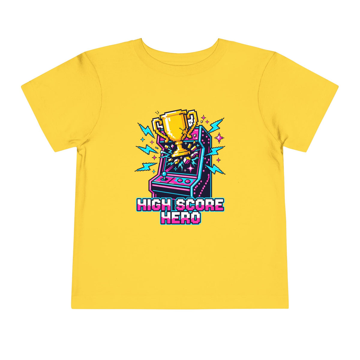 High Score Hero Arcade Game Toddler Short Sleeve Tee