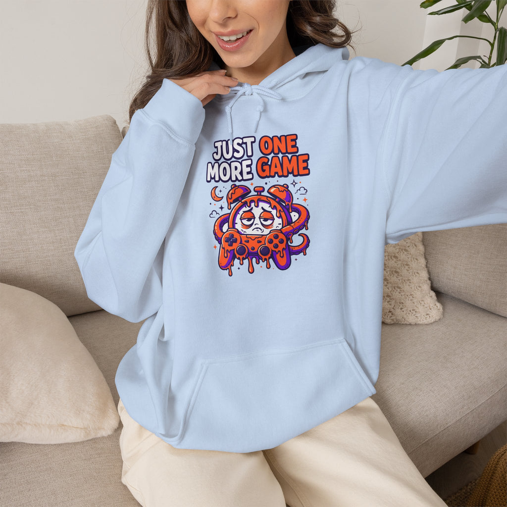 Just One More Game Gamer Hoodie – Cute Octopus Controller Gaming Sweatshirt