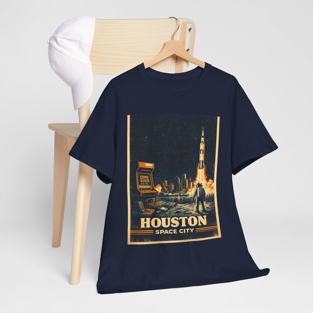 Houston Space City Rocket Launch Vintage T-Shirt