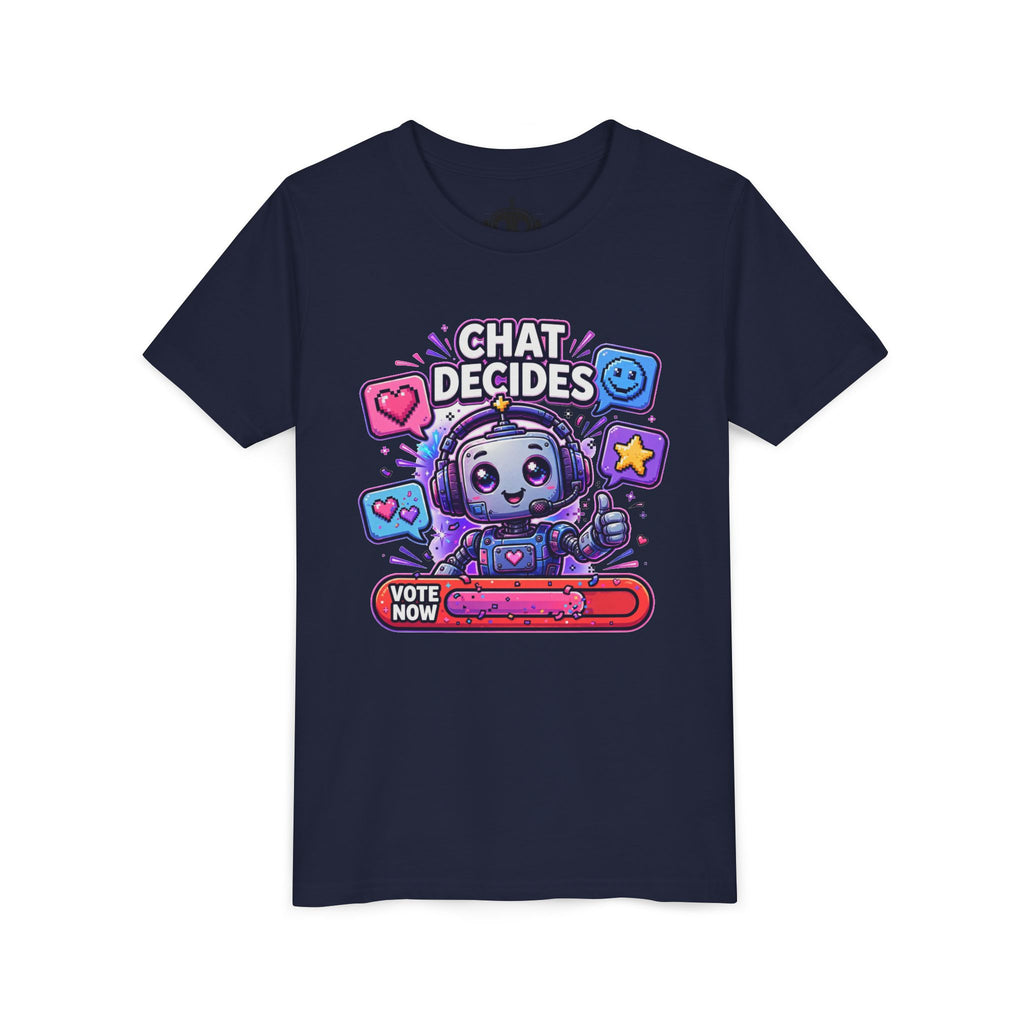 Youth “Chat Decides” AI Gamer Voting Short Sleeve Tee